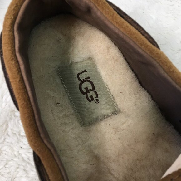 UGG 1005350 Men\'s Slip On Moccasin Loafers Chestnut Brown Suede Shoes Size 8 main image 12